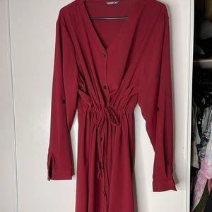 Burgundy dress